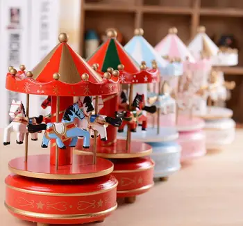 

50 pcs Manufacturer of carousel music box music box gift spot uk