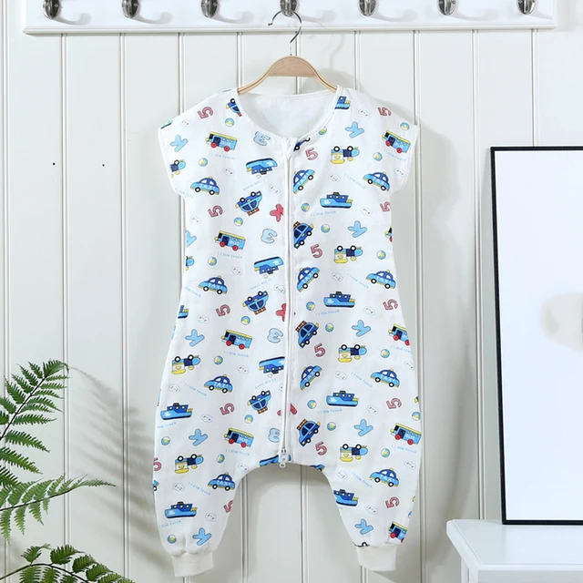 Baby Sleeping Bags Legs Cotton Sleeveless Sleep Sack Summer Cute