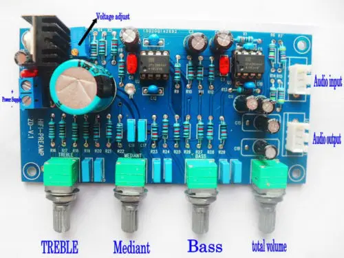 

NE5532 OP-AMP HIFI Amplifier Volume Tone EQ Control Board DIY Kits