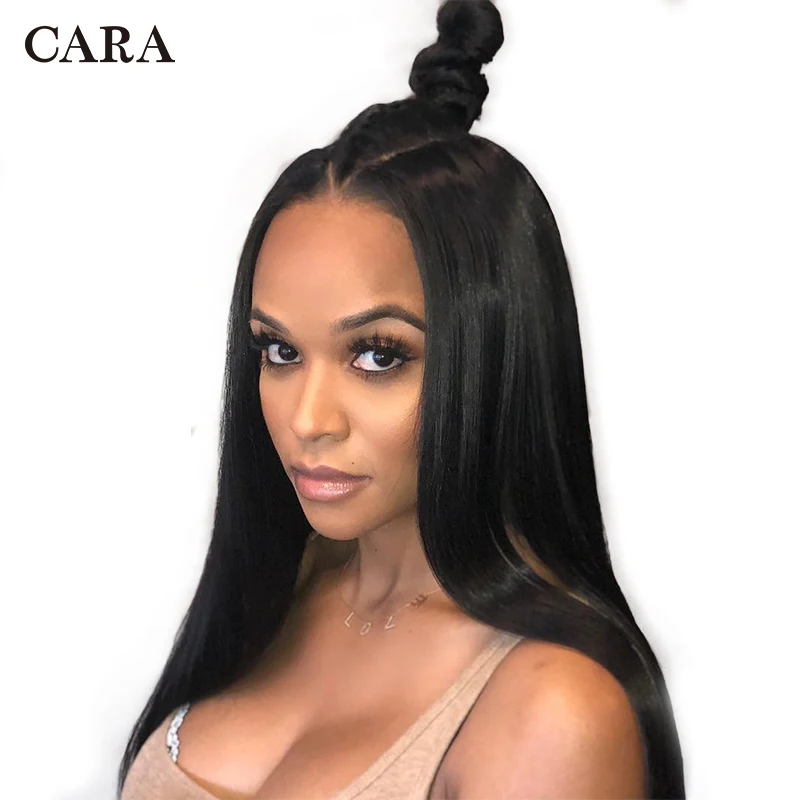 

13x6 inch 250 Density Lace Front Human Hair Wigs Pre Plucked For Women Brazilian Straight Lace Wig Human Remy Hair Wigs CARA
