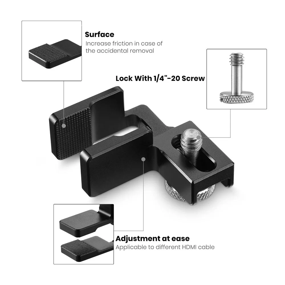 SmallRig HDMI Кабельный зажим для sony A6500/A6300/A6000/A7/A7R/A7S DSLR Камера клетка(1661/1889/1620/1633)-1822