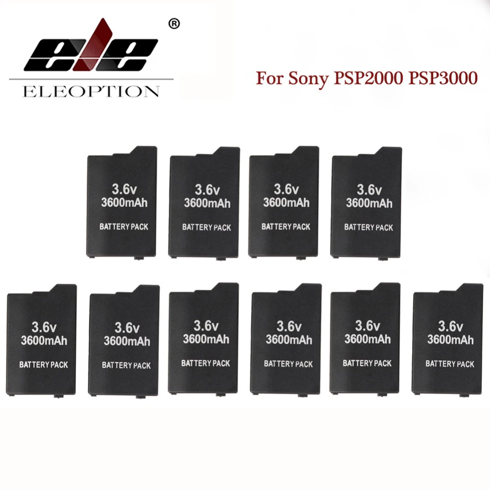 Оптовая продажа 10 шт. 3 6 В 3600 мАч Сменный аккумулятор для Sony PSP2000 PSP3000 PSP 2000 3000