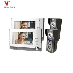 Yobang безопасности Офис двери intercomhd обзора камеры Видеомонитор проводной красочные и проводной домофон для частного дома