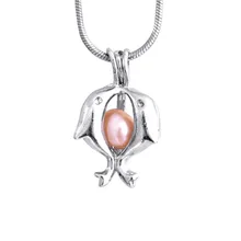 Горячая может открыть и закрыть полые жемчужная подвеска клетка двойной Дельфин(не содержит жемчуг и цепи) 2,4x1,4 см