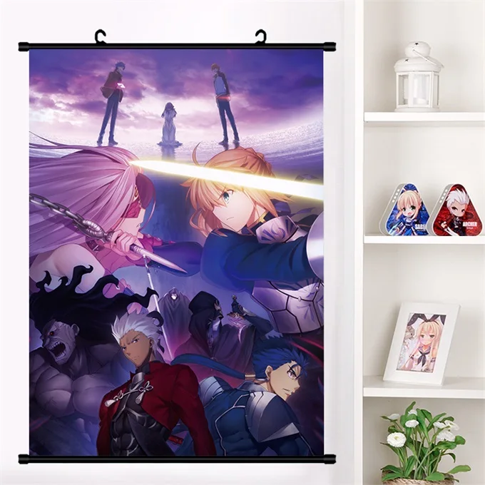 Японское аниме Fate/stay night: небеса чувство Сакура Мату стены прокрутки настенный плакат Плакат Коллекция домашнего декора искусство - Цвет: K