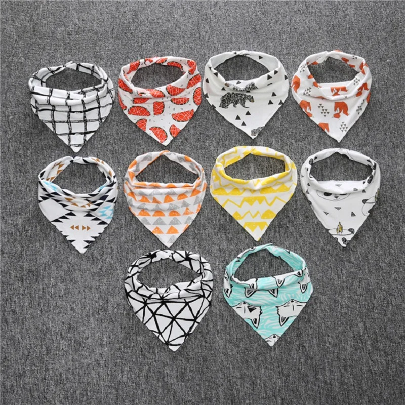 Brand New 1 Pcs Double Layers Cute Baby Bibs Baby Bandana Bibs Burp