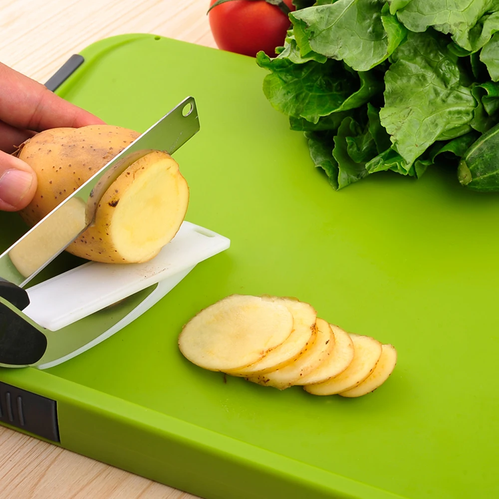 Kitchen Tools Multi Purpose Scissors 2 in 1 Kitchen Scissors Smart Cutter Shears Vegetable