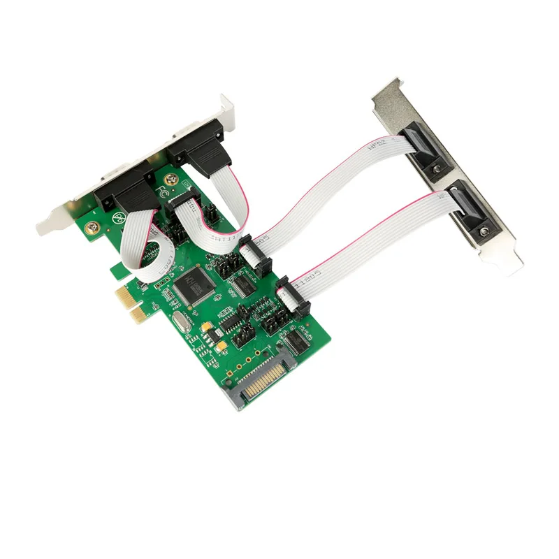 PCI-Express Multi-плата последовательного доступа PCI-E 4 Порты и разъёмы RS232 плата последовательного доступа PCIe контроллер с ttl уровня 1-pin или 9-контактный Питание для банка
