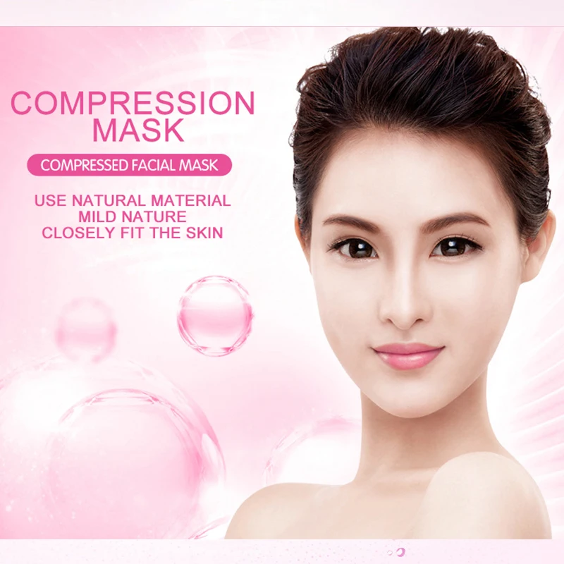 100Pcs lot BIOAQUA Compression Face Mask Whitening Anti Acne Natural Cotton Close To The Skin DIY 3