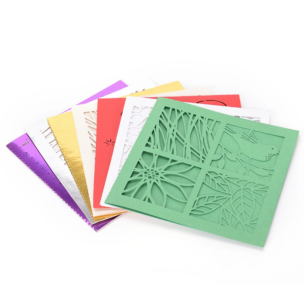 

MENGXIANG 1 Pc Delicate Carved Invitation Envelope Butterlies Pattern Hollow Out Invitation Card Wedding Event & Party Supplies