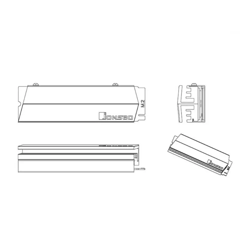 Пассивный отвод тепла M.2 радиатор SSD кулер для M.2 2280 твердотельный жесткий диск радиатор все Алюминий теплоотвод