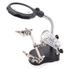 LED light source multi-function auxiliary clip magnifying glass double mirror tool repair clip magnifier ► Photo 2/6