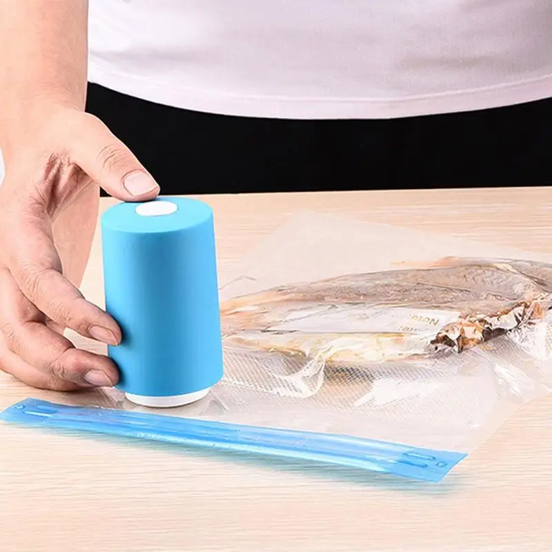 Online Mini bolsa de plástico sellador automático de compresión bomba de vacío sellador del paquete máquina de sellado herramienta de cocina