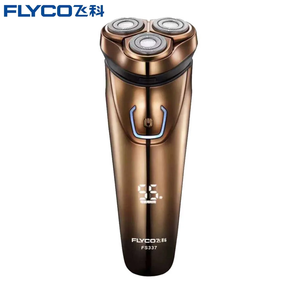 Globle Flyco fs339 электрическая Мужская бритва 110 в 3D плавающая умная Мужская бритва перезаряжаемый всплывающий триммер Быстрая зарядка 1 час светодиодный