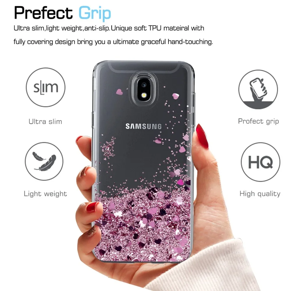 J7 2018 Case Liquid Glitter For Samsung Galaxy Samsung Galaxy J7 Refine J7 star J7 V Coque Dynamic Quicksand Star Soft TPU Cover (5)