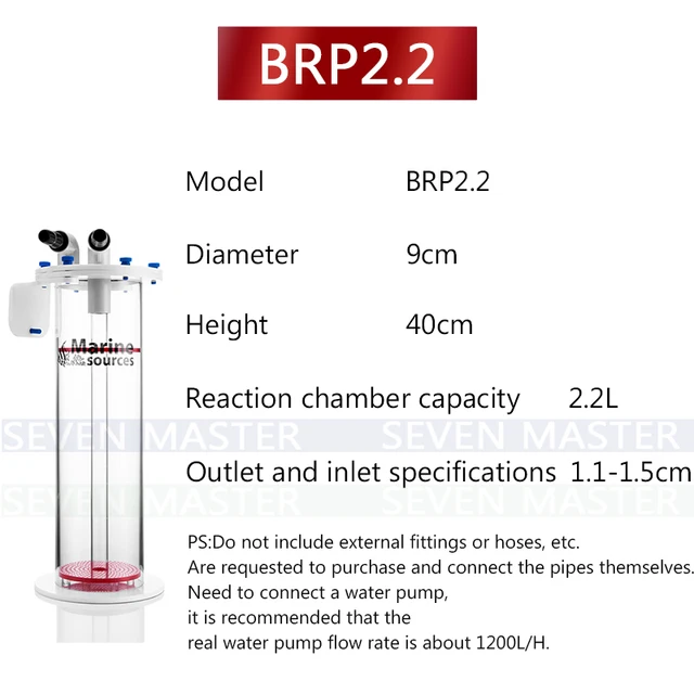 Brp4.3 Bpr5.5 Bpr2.2 Tengeri Forrás Biopea Bean Reaktor Bio Pellet  Reaktorok Kamara Teljes Kapacitása: 4,3L Np Babforrás -Machin –