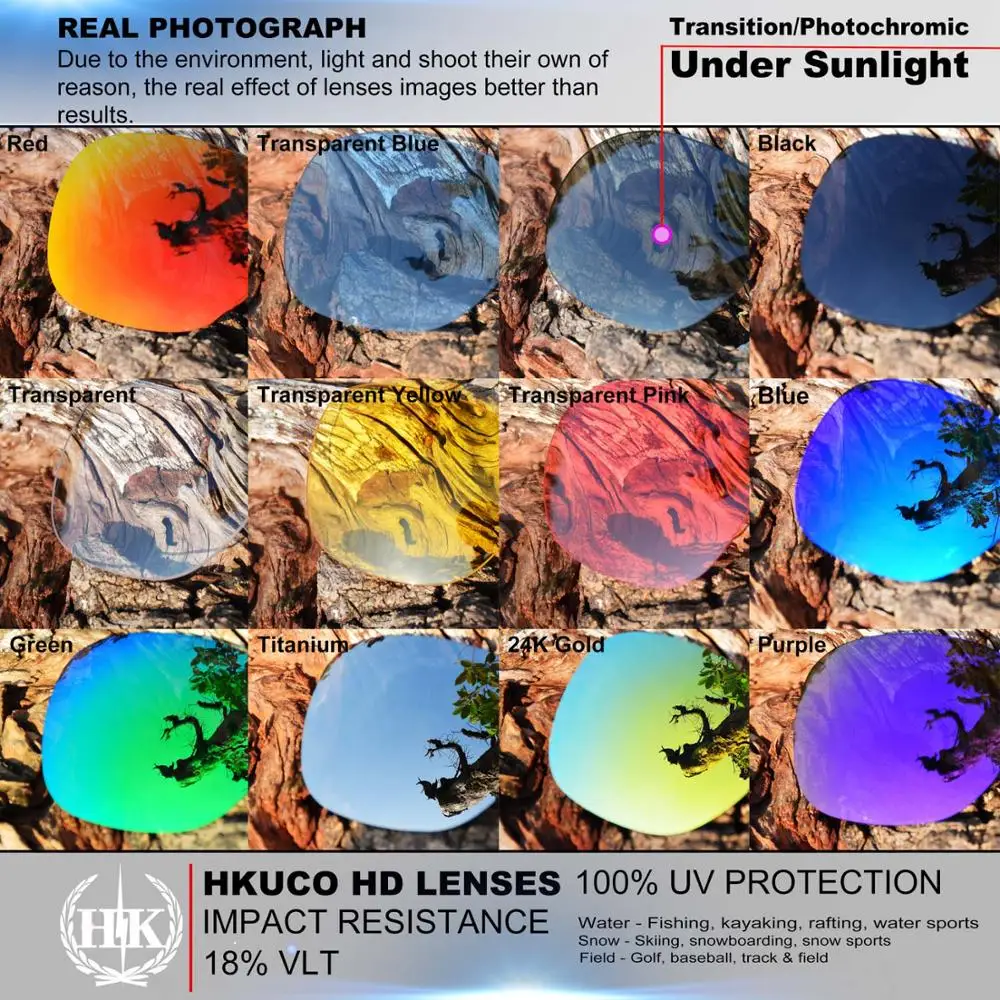 HKUCO для Окли лягушка шкуры-азиатские подходят солнцезащитные очки поляризованные Сменные линзы черные/Золотые пары UVA и UVB