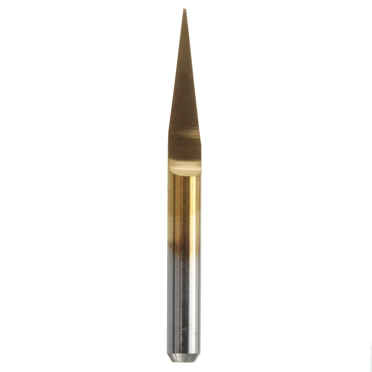 1Pc 10 Degree 0 1mm Titanium Coated Carbide PCB Acrylic ABS Copper Engraving CNC Bits Router