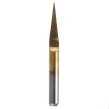 1Pc 10 Degree 0.1mm Titanium Coated Carbide PCB Acrylic ABS Copper Engraving CNC Bits Router Tool For Precision Metal Parts