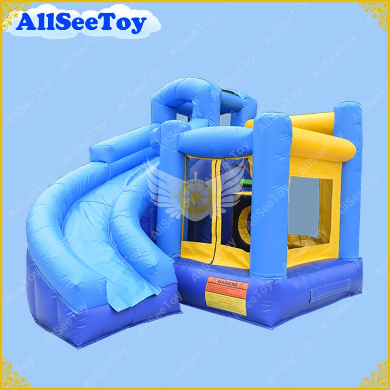 

Good Quality Blue Inflatable Bounce House Slide Comb, PVC Tarpaulin Bouncy Castle for Sale,Jumping Castle for Kids