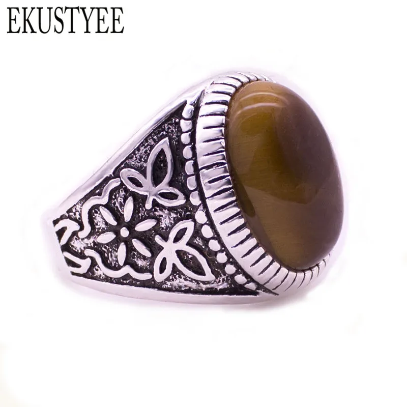 

Retro classic tiger eye ring there is a symbol of the age of a man gentleman natural stone is the focus Beautiful Christmas gift