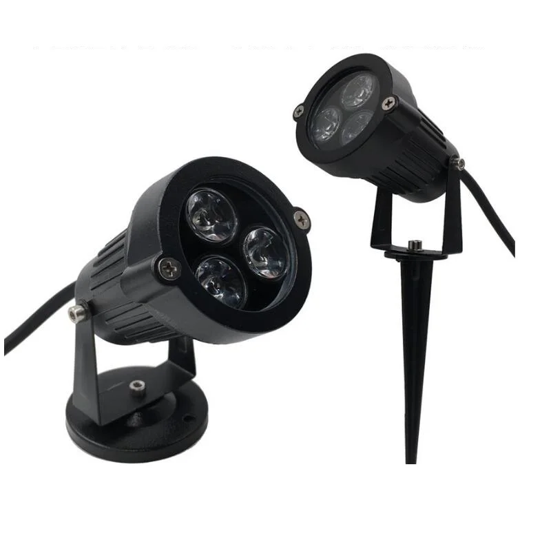 

3*3W 85-265v LED garden lights Lawn lamps IP65 Waterproof Outdoor lighting with Base Warm White/Cold White/Natural White