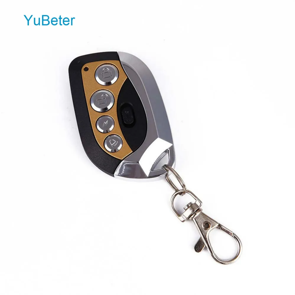 

YuBeter Cloning Garage Gate Door Opener 433MHZ/315MHZ/330MHZ 4 Buttons Electric Remote Control Duplicator Car Anti-theft Keys