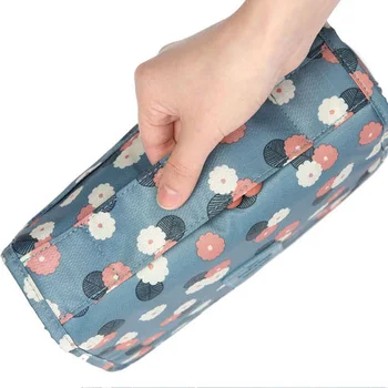 

Elegant Women Waterproof Portable Cosmetic Bag Hanging MeshTravel Toiletry Storage Purse Organizer Makeup Pouch