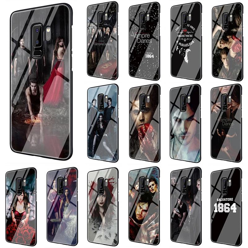 

The Vampire Diaries Tempered Glass soft phone case for Samsung Galaxy S7 Edge S8 S9 S10Note 8 9 10 Plus A10 A20 A30 A40 A50 A60 A70