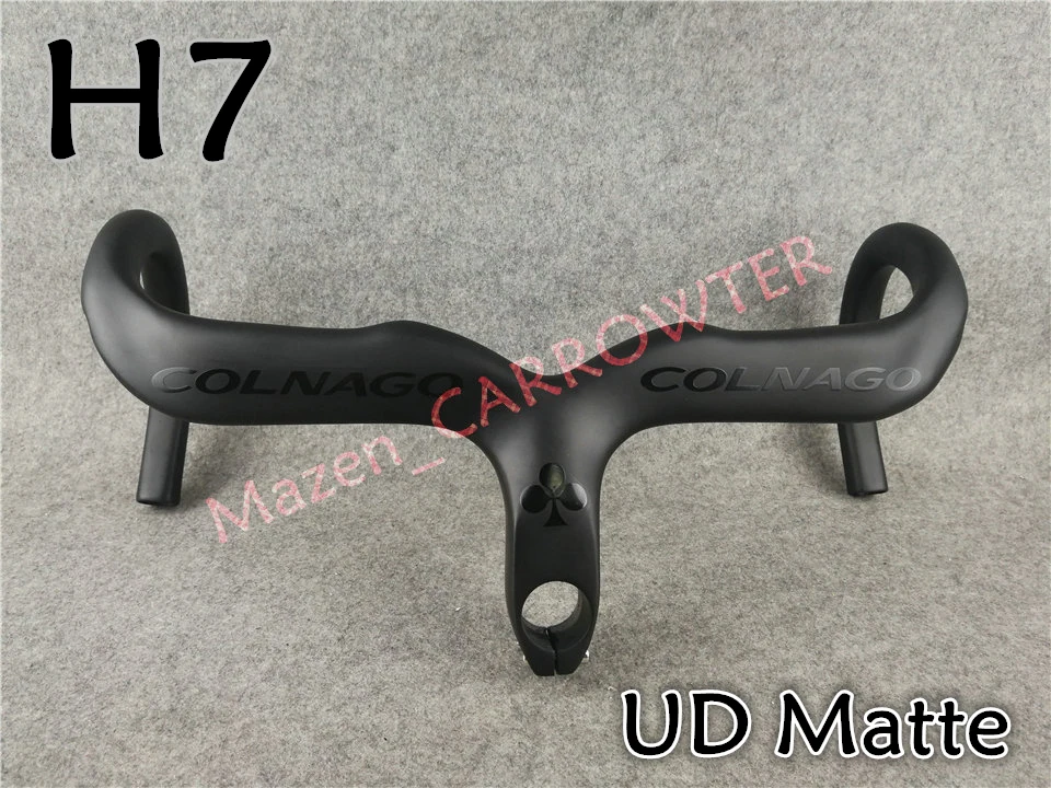 Full carbon UD Matte Black logo Black Colnago carbon road bike Handlebar Bicycle Handlebar with 400/420/440mm*90/100/110/120mm