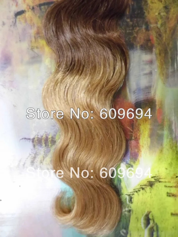 2t8 Stick I Tip Hair Ombre Two Tone Dip Dye Hair Extensions 18