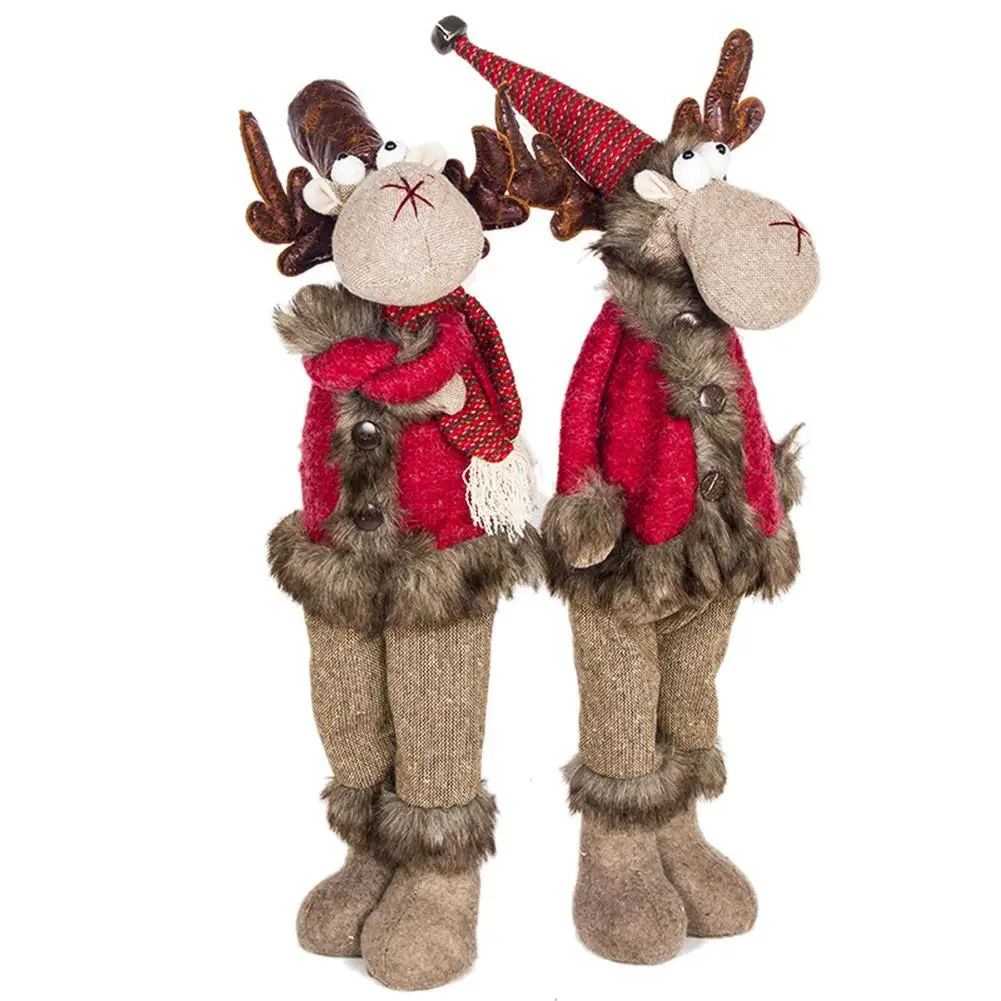 

TOPATY Christmas Deer Doll Ornament Christmas Decoration For Home Innovative New Year Gift Christmas Decoration
