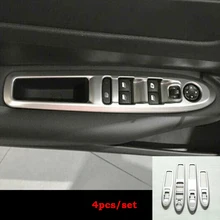 ABS хром для Citroen C4 аксессуары для дверей и окон автомобиля стекло подъемный переключатель Крышка отделка автомобиля Стайлинг