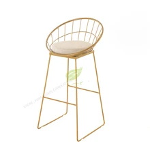 Европа оригинальность металлический барный стул дизайнерский обеденный стул современный лаконичный бытовой Досуг стул барный стул металлический