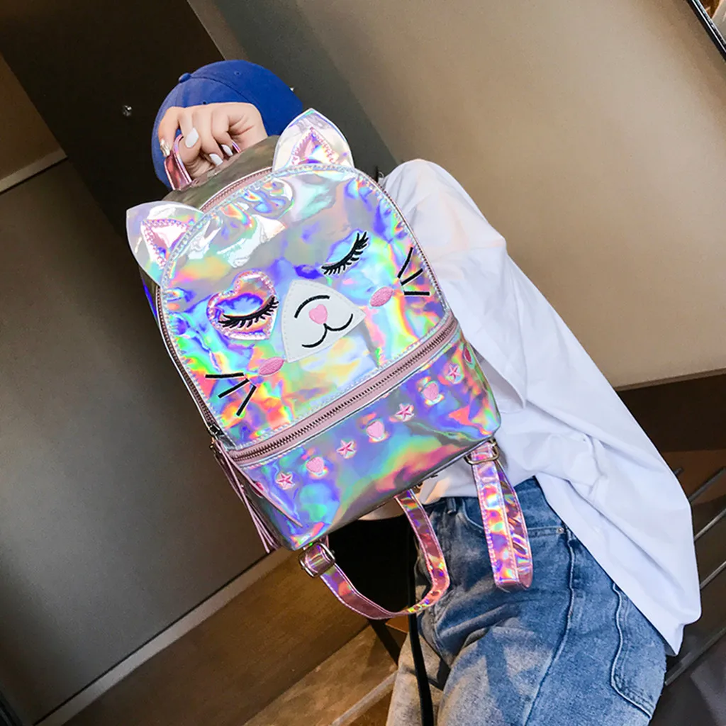 Новая мода рюкзак женская сумка рюкзак сумка летняя волна мультфильм Мода дикая индивидуальность сумка рюкзак мужской#61
