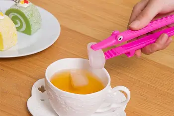 

200pcs/lot Creative Crocodile Design Food Tong Kitchen Tools Cooking helper Food Clip SN1632