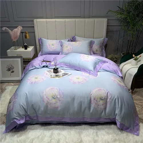 bedding set 2 4 шт. Tencel шелковое летнее одеяло, роскошный комплект постельного белья с высокой нитью, шелковистый мягкий комплект постельного белья королевского размера, наволочки - Цвет: bedding set 2