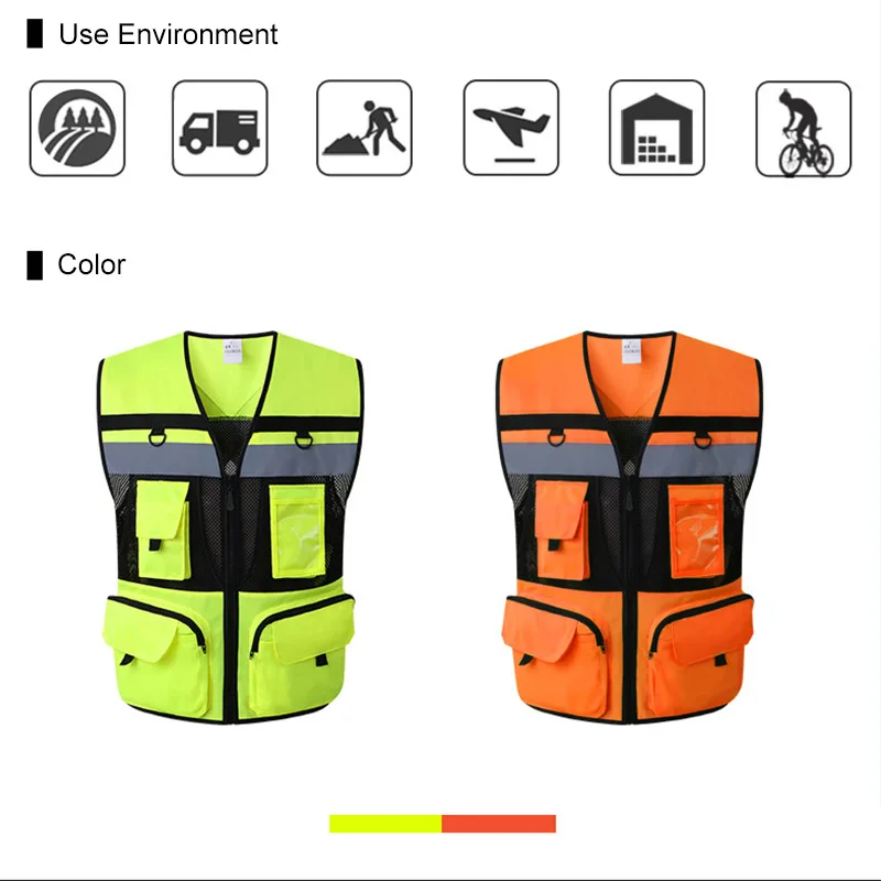 Reflective Cycling Vest Outdoor Sport Ciclismo Safety Traffic Safety Reflective Warning Vest Clothing Motorcycle Night Riding