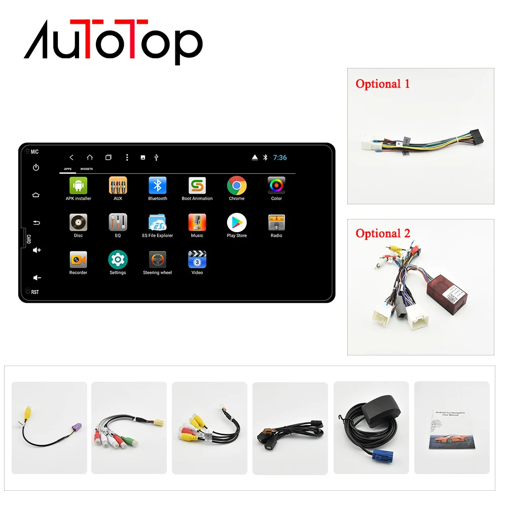 Excellent AUTOTOP 2 Din Android For Mitsubishi ASX multimedia 2Din Android 8.1 Car DVD GPS For Mitsubishi Outlander Lancer Pajero ASX L200 5
