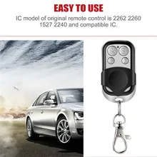 433 MHz Car Door Remote Control Copy 4 Channel Cloning Duplicator Key Fob A Distance Learning Electric Garage Door Controller electric control lock remote control system press on release off time delay 3 12s garage entrance door remote controller 315 433