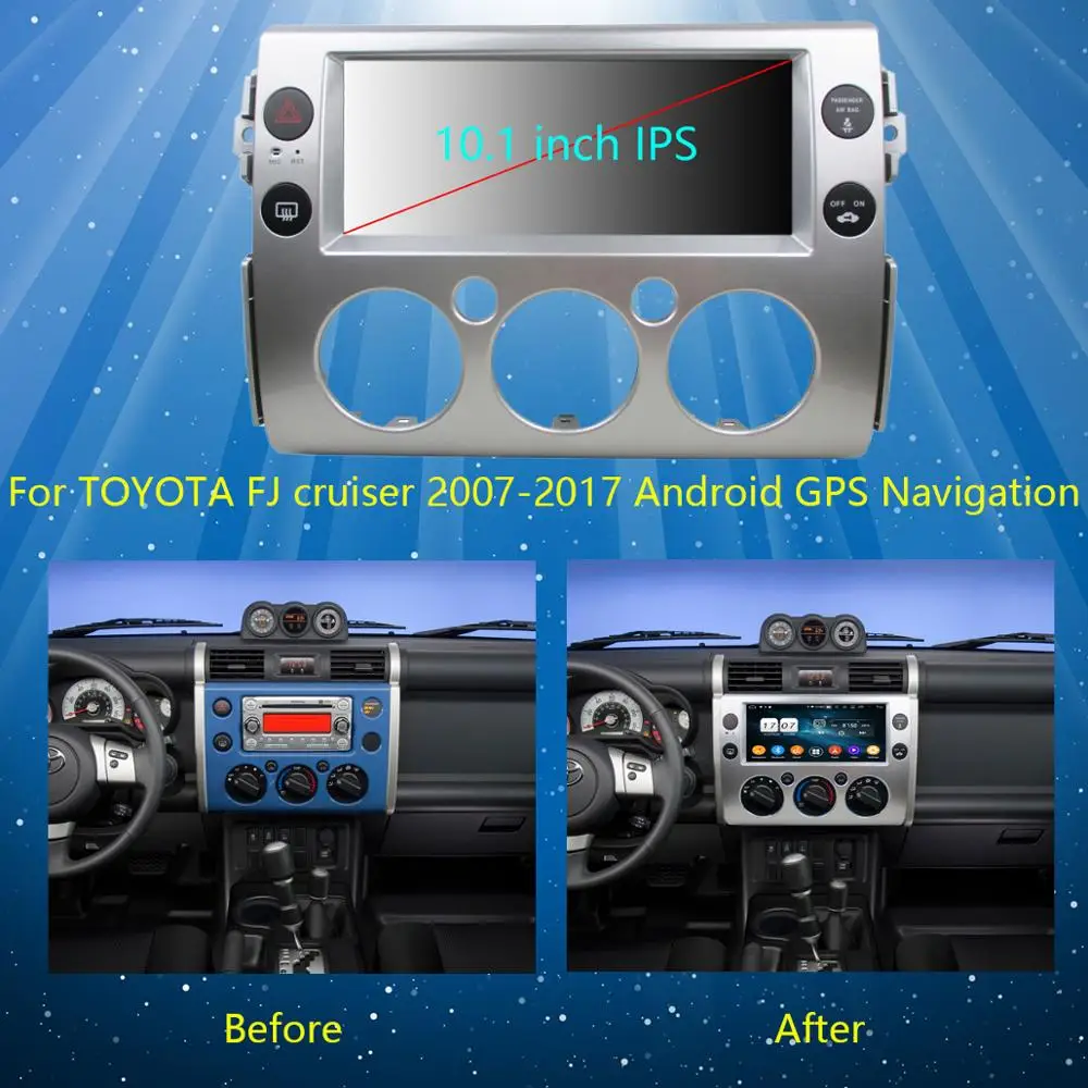 Cheap 10.1"IPS 8Core 4GB RAM 64GB ROM Android 9.0 Car DVD Radio GPS Navi For TOYOTA FJ cruiser 2007-2017 DSP CarPlay Parrot BT Stereo 2 Cheap 10.1"IPS 8Core 4GB RAM 64GB ROM Android 9.0 Car DVD Radio GPS Navi For TOYOTA FJ cruiser 2007-2017 DSP CarPlay Parrot BT Stereo 2