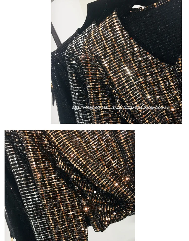 Blingbling блестящие яркие футболки с длинными рукавами для женщин новые весенне-осенние пуловеры с v-образным вырезом Топ для ночных клубов женские