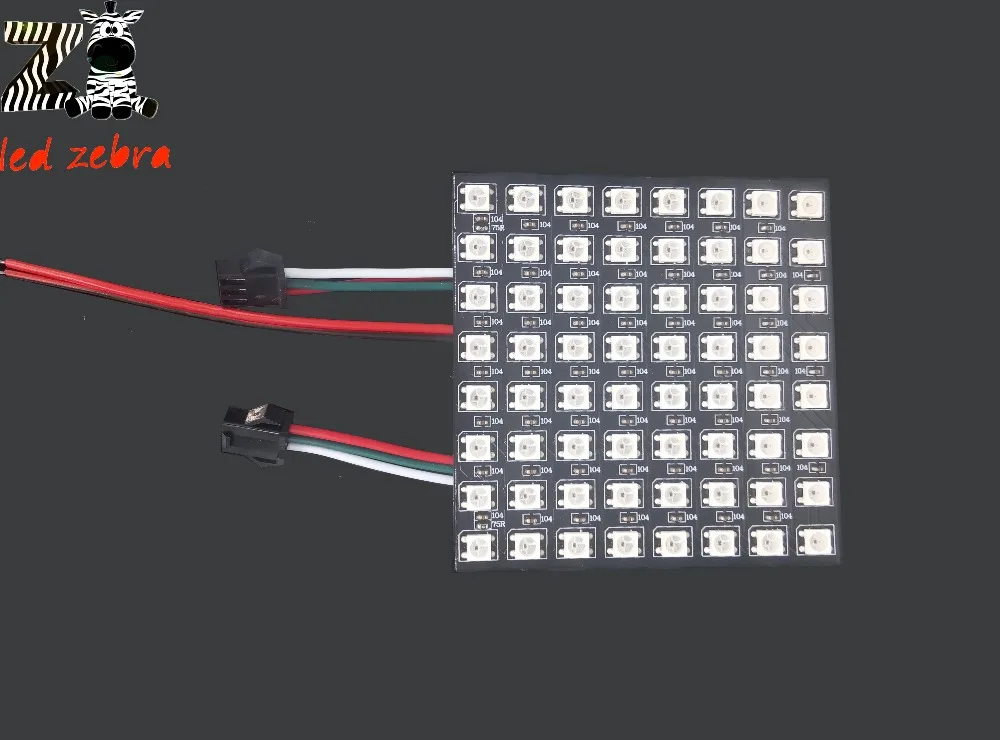 

8*8 16*16 8*32 pixel ws2812b ws2812 led digital flexible individually addressable panel light dc 5v