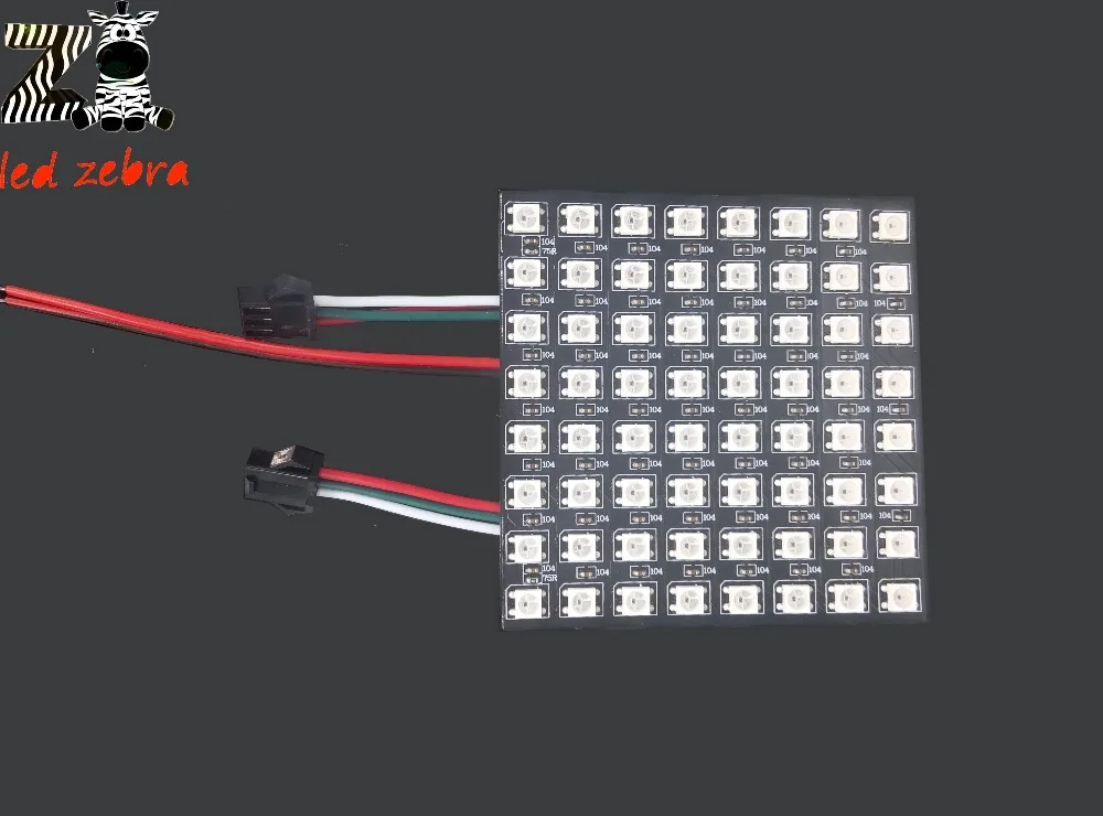 8*8 16*16 8*32 пикселя ws2812b ws2812 светодиодный цифровой гибкая индивидуально адресуемых свет панели dc 5 В