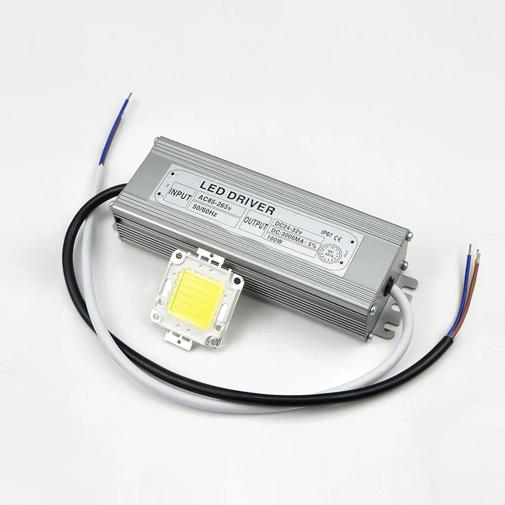 

LED integrated Chip Beads With Power Driver transformer Full Watt 10W 20W 30W 50W 100W COB For Floodlight Spotlight Bulb light