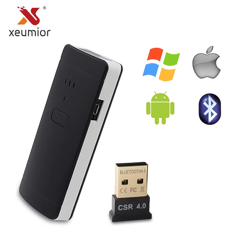 Buy Mini Bar Code Scanner Bluetooth 1D 2D Wireless
