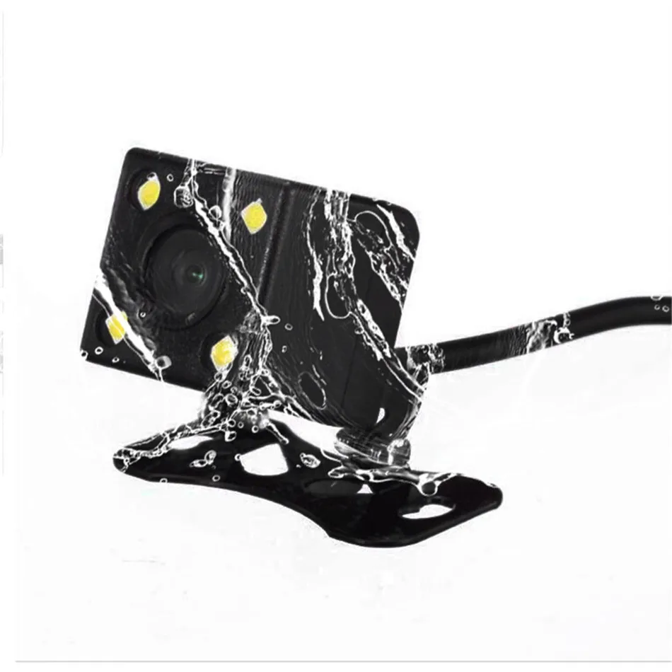 

HD CCD 4 LED Reverse Camera 140 Angle Universal Car Rear view Camera IP67 Waterproof Vehicle Camera for VW Ford Toyota&More