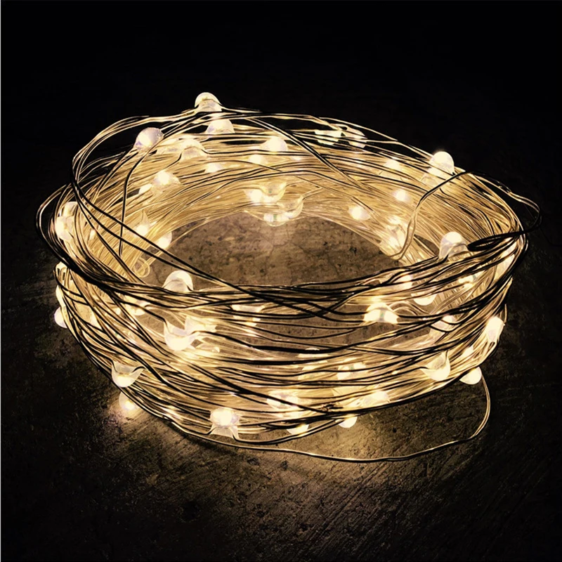 BTgeuse 5M LED Copper Wire String Lights Night Light Holiday Lighting for Wedding Party Garland Fairy Christmas Tree Decoration BTgeuse 5M LED Copper Wire String Lights Night Light Holiday Lighting for Wedding Party Garland Fairy Christmas Tree Decoration