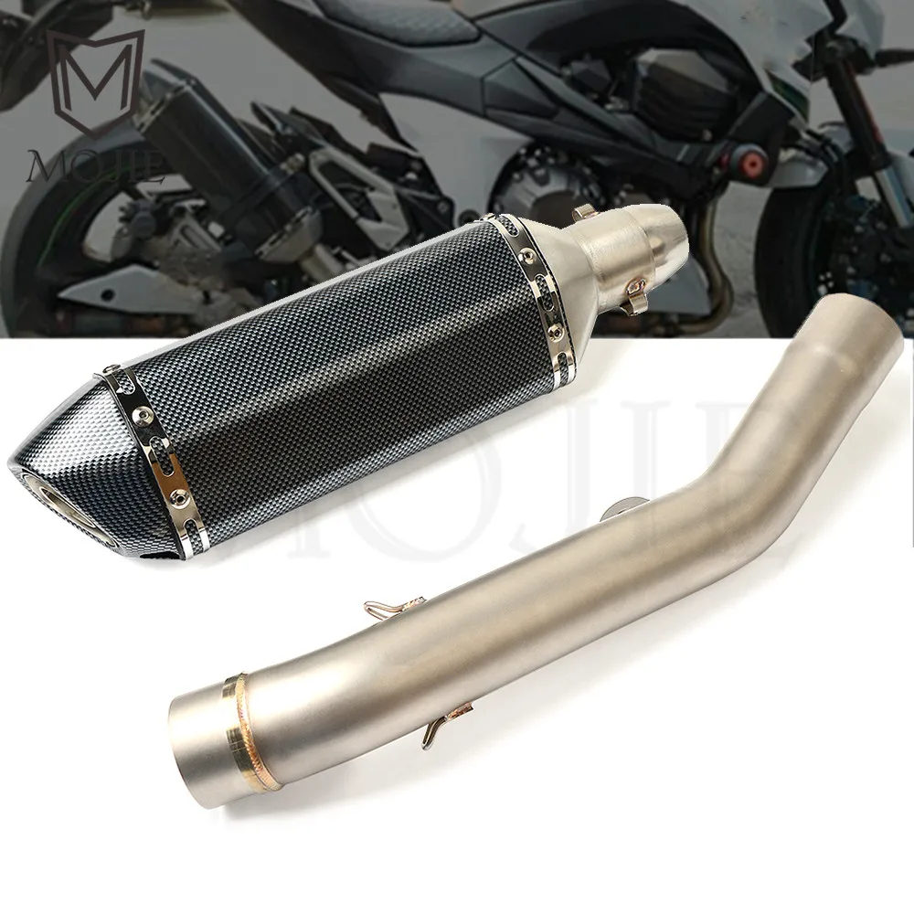 For Kawasaki Z800 Z 800 2013-2016 Motorcycle Exhaust Muffler Exhaust Pipe System Muffler Tip Exhaust Mid Pipe With DB KILLER