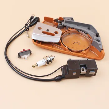 

Sprocket Clutch Side Brake Cover Ignition Coil Stop Switch Kit Fit Husqvarna 359 357 340 350 345 346 XP 351 353 Chainsaw Parts
